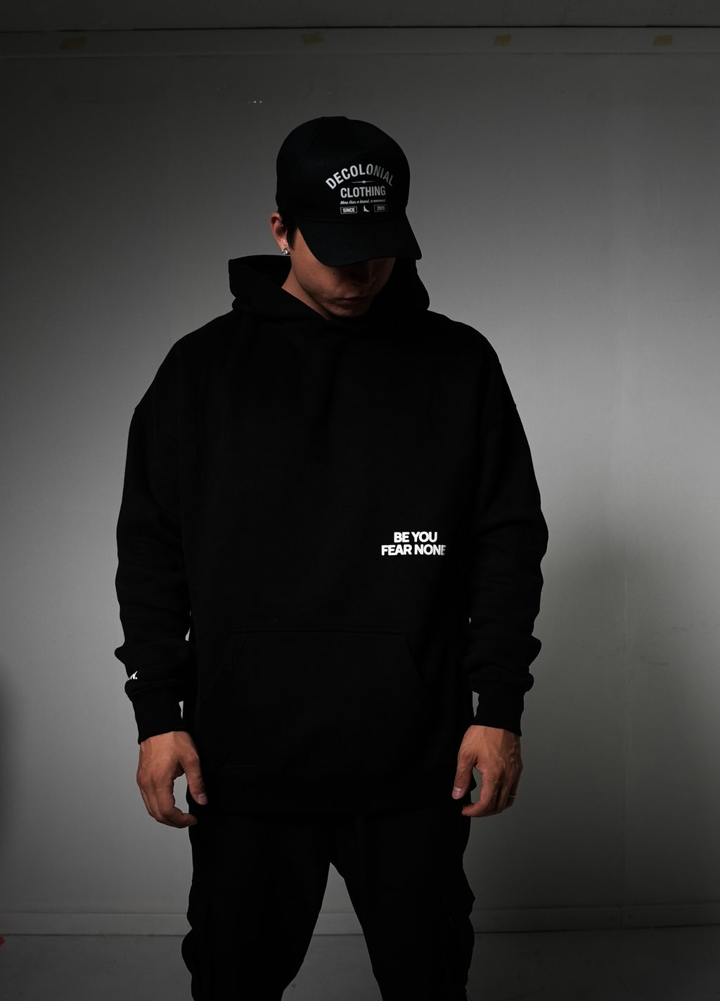 Noir Black "FEAR NONE" OVERSIZED Hoodie | Limited Edition